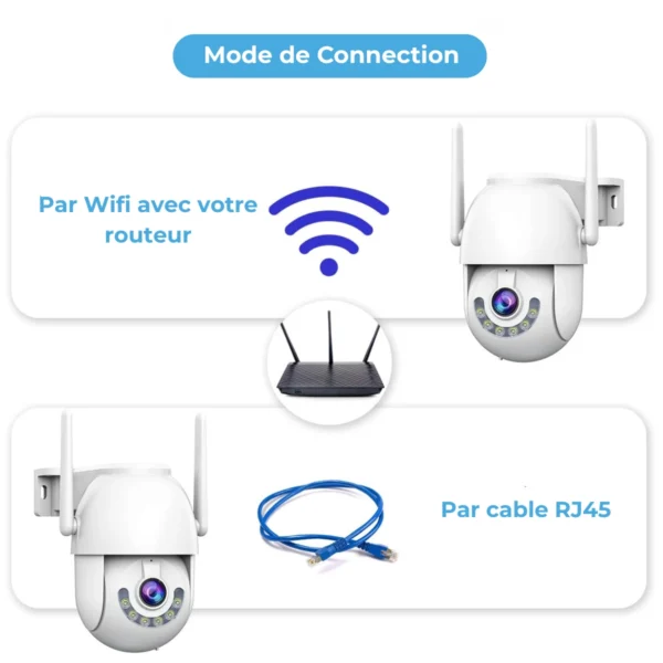 VeriFirst Camera de surveillance Full HD WIFI Etanche IP68 – Image 3