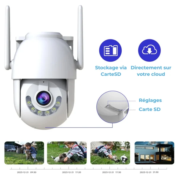 VeriFirst Camera de surveillance Full HD WIFI Etanche IP68 – Image 2
